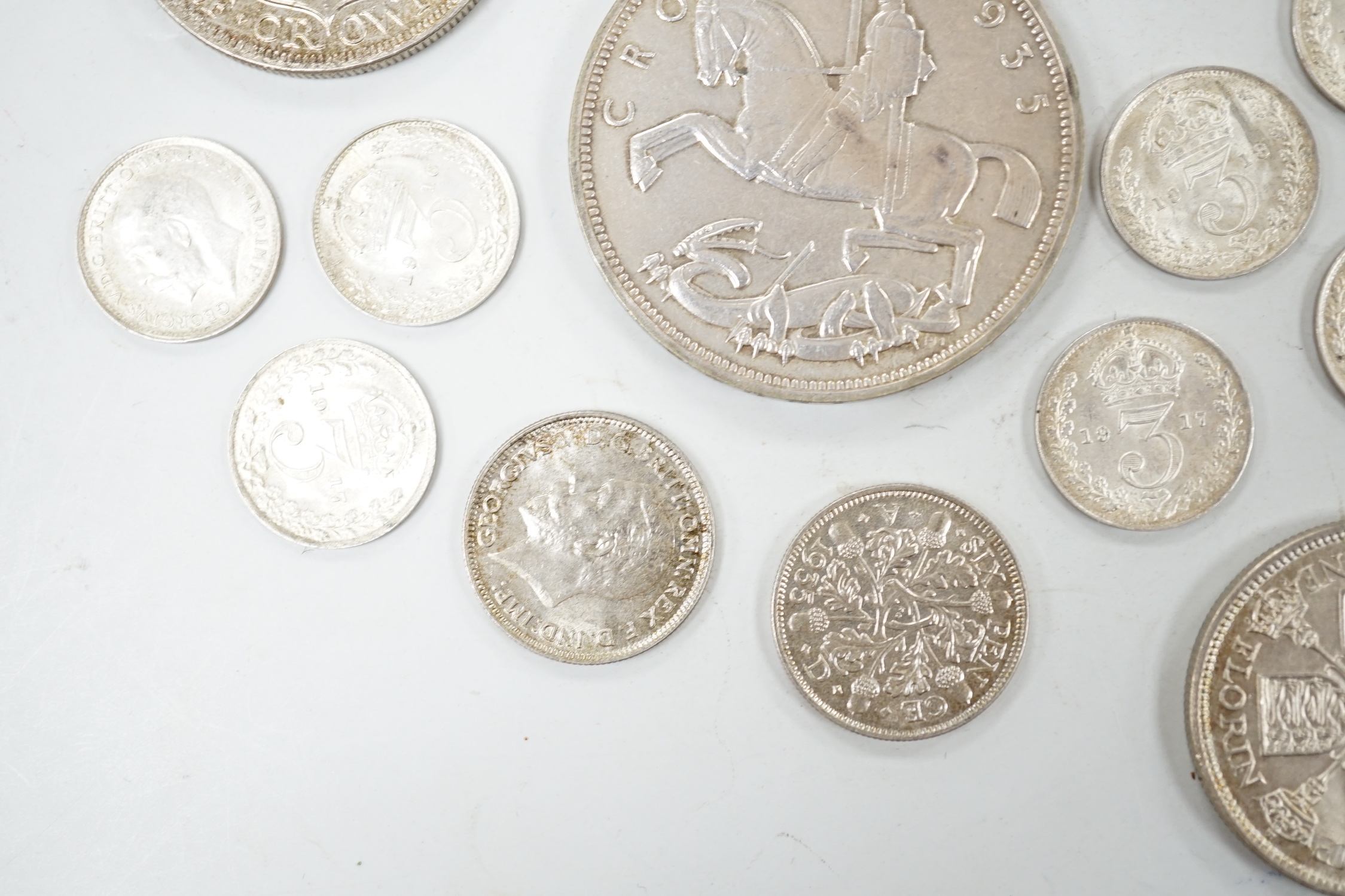 George V silver coins (18)